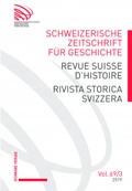 Abbildung von: Schweizerische Zeitschrift für Geschichte - Schwabe Basel