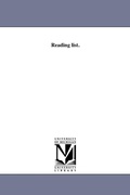 Cover: Reading list. - Scholarly Publishing Office, University of Michigan Library