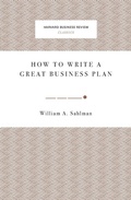 Cover: How to Write a Great Business Plan - Harvard Business Review Press