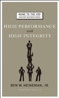 Enlarge image Cover: High Performance with High Integrity - Harvard Business Review Press