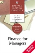 Cover: Finance for Managers - Harvard Business Review Press