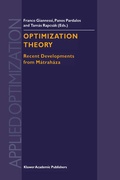 Cover: Optimization Theory - Springer