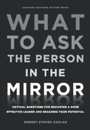 Cover: What to Ask the Person in the Mirror - Harvard Business Review Press
