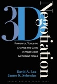 Enlarge image Cover: 3-d Negotiation - Harvard Business Review Press