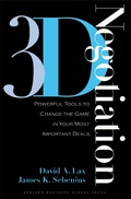 Cover: 3-d Negotiation - Harvard Business Review Press