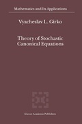 Cover: Theory of Stochastic Canonical Equations - Kluwer Academic Publishers