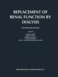 Enlarge image Cover: Replacement of Renal Function by Dialysis - Kluwer Academic Publishers