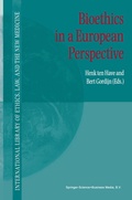 Cover: Bioethics in a European Perspective - Springer