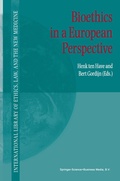 Cover: Bioethics in a European Perspective - Springer