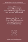 Cover: Geometric Theory of Generalized Functions with Applications to General Relativity - Springer