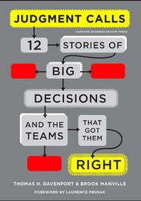Enlarge image Cover: Judgment Calls - Harvard Business Review Press