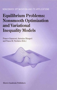 Abbildung von: Equilibrium Problems: Nonsmooth Optimization and Variational Inequality Models - Springer