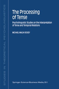 Abbildung von: The Processing of Tense - Springer