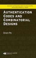 Cover: Authentication Codes and Combinatorial Designs - Chapman & Hall/CRC