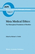 Cover: Meta Medical Ethics - Kluwer Academic Publishers