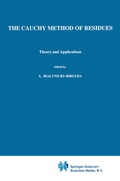 Cover: The Cauchy Method of Residues - Kluwer Academic Publishers