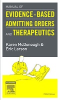 Cover: Manual of Evidence-Based Admitting Orders and Therapeutics - Saunders