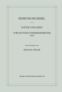 Abbildung von: Natur und Geist: Vorlesungen Sommersemester 1919 - Springer
