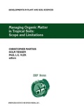 Cover: Managing Organic Matter in Tropical Soils: Scope and Limitations - Springer
