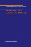 Cover: An Introduction to Actuarial Mathematics - Springer