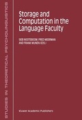 Cover: Storage and Computation in the Language Faculty - Kluwer Academic Publishers