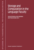 Cover: Storage and Computation in the Language Faculty - Kluwer Academic Publishers