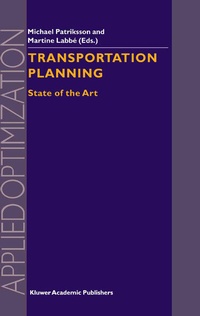 Enlarge image Cover: Transportation Planning - Springer