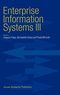 Enlarge image Cover: Enterprise Information Systems III - Kluwer Academic Publishers