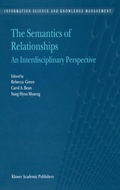 Cover: The Semantics of Relationships - Kluwer Academic Publishers