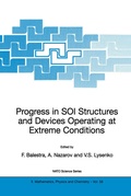 Cover: Progress in SOI Structures and Devices Operating at Extreme Conditions - Kluwer Academic Publishers