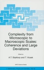 Cover: Complexity from Microscopic to Macroscopic Scales: Coherence and Large Deviations - Kluwer Academic Publishers