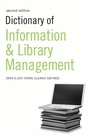 Cover: Dictionary of Information and Library Management - A&C Black Business Information and Development