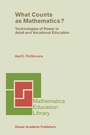 Cover: What Counts as Mathematics? - Kluwer Academic Publishers