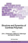 Cover: Structure and Dynamics of Confined Polymers - Kluwer Academic Publishers