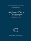 Cover: One Hundred Years of Phenomenology - Springer