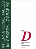 Cover: International Tables for Crystallography,Volume D: Physical Properties of Crystals Pt. D - Springer