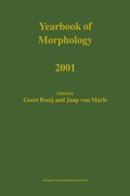 Cover: Yearbook of Morphology 2001 - Springer