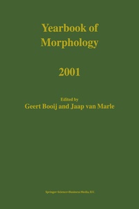 Abbildung von: Yearbook of Morphology 2001 - Springer