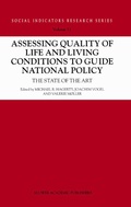 Cover: Assessing Quality of Life and Living Conditions to Guide National Policy - Kluwer Academic Publishers