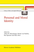 Cover: Personal and Moral Identity - Kluwer Academic Publishers