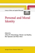 Cover: Personal and Moral Identity - Springer