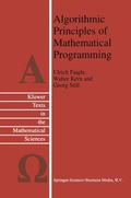 Cover: Algorithmic Principles of Mathematical Programming - Springer