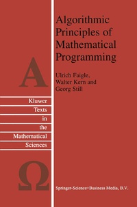 Enlarge image Cover: Algorithmic Principles of Mathematical Programming - Springer