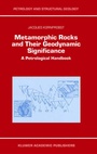 Cover: Metamorphic Rocks and Their Geodynamic Significance - Kluwer Academic Publishers