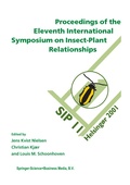 Cover: Proceedings of the 11th International Symposium on Insect-Plant Relationships - Springer