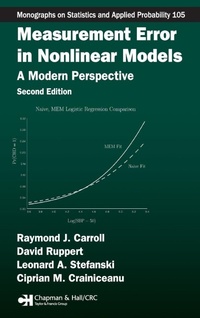 Enlarge image Cover: Measurement Error in Nonlinear Models - Chapman & Hall/CRC
