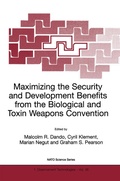 Cover: Maximizing the Security and Development Benefits from the Biological and Toxin Weapons Convention - Kluwer Academic Publishers