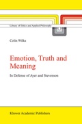 Cover: Emotion, Truth and Meaning - Kluwer Academic Publishers