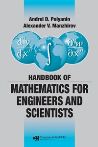 Enlarge image Cover: Handbook of Mathematics for Engineers and Scientists - Chapman & Hall/CRC