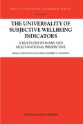 Cover: The Universality of Subjective Wellbeing Indicators - Kluwer Academic Publishers